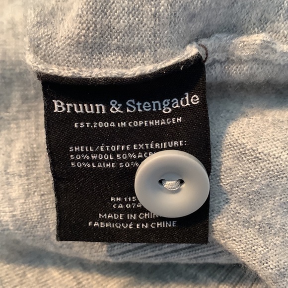 Bruun&Stengade Men’s wool and acrylic cardigan sweater - Picture 7 of 7